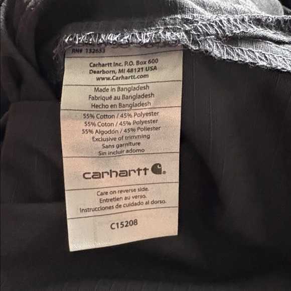 Carhartt Ripstop 4-Pocket V-Neck  Scrub Top - Picture 4 of 4
